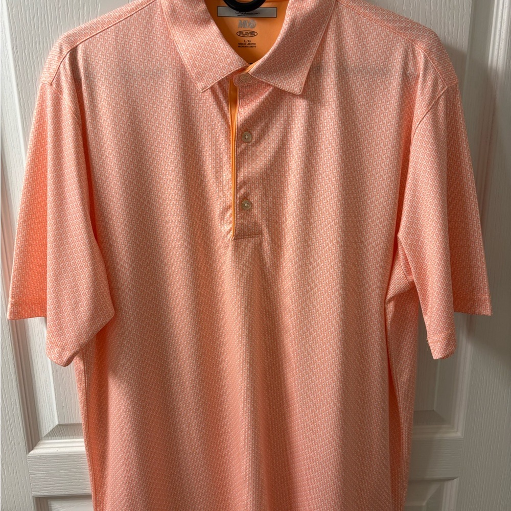 Greg Norman “Shark” Men's Orange Polo Shirt